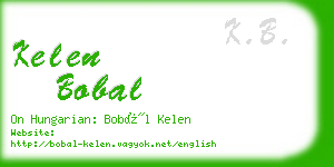 kelen bobal business card